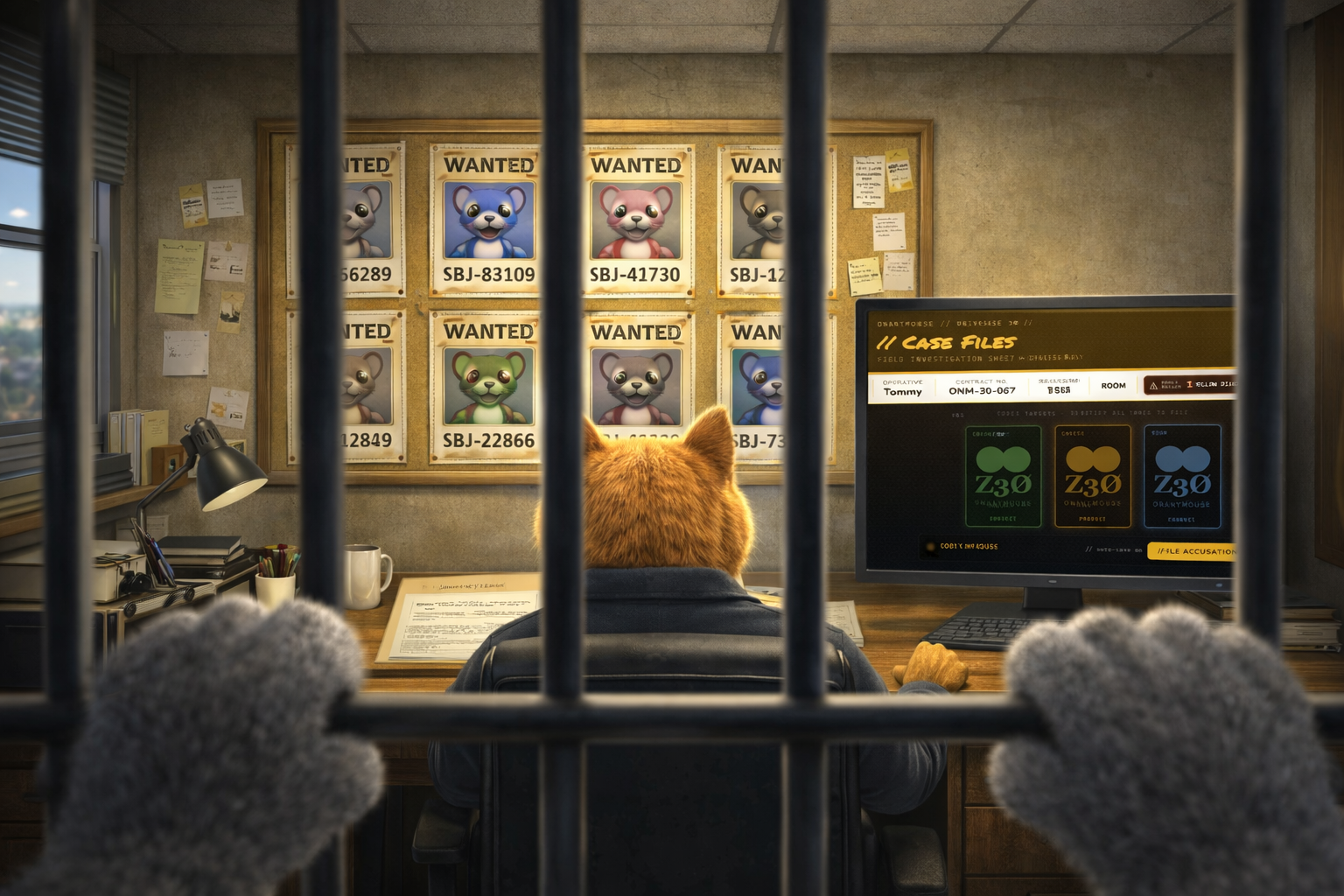 the detective at work